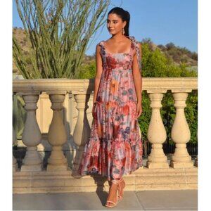 Red Dress Boutique Floral Maxi Dress - Multicolor